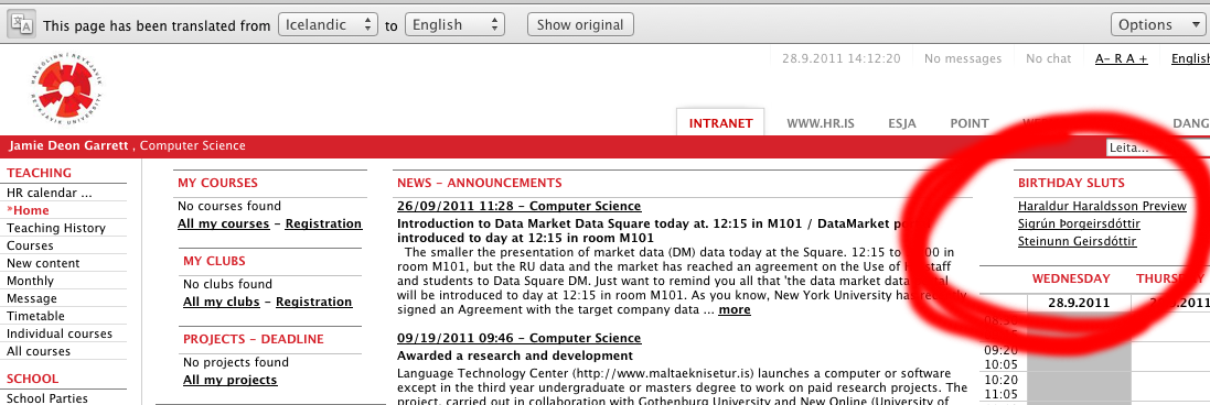 Someone&rsquo;s been a naughty vice provost of academic affairs